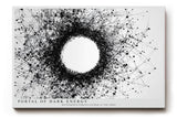 Paul Sinus Wandbild 120x80cm abstrakter Energie Kreis schwarze Linienstruktur modernes Grafikdesign minimalistische Wanddekoration fuer Wohnzimmer Büro