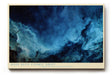 Paul Sinus Wandbild 120x80cm Abstrakter Kosmos in Blau Galaxie Nebel Moderne Weltraum Kunst für Wohnzimmer Büro Schlafzimmer