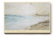 Paul Sinus Wandbild 120x80cm Abstrakter Strand und Meer Moderne Küstenmalerei in Warmen Naturtönen für Wohnzimmer Schlafzimmer