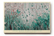 Paul Sinus Wandbild 120x80cm Abstrakter Traumwald mit Schmetterlingen Gruen Weiss Natur Kunst Wanddekoration