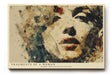 Paul Sinus Wandbild 120x80cm Abstraktes Frauenporträt in Aquarell – Künstlerische Gesichtskomposition mit weichen Farbstrukturen