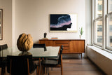 Paul Sinus Wandbild 120x80cm abstraktes Gesicht mit Meereswellen modernes Gedanken Kunstmotiv blau rosa surrealer Kunstdruck stilvolle Wanddekoration fuer Wohnzimmer Büro