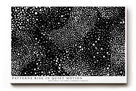 Paul Sinus Wandbild 120x80cm Abstraktes Punktmuster Schwarz Weiss moderne grafische Kunst