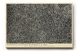 Paul Sinus Wandbild 120x80cm Abstraktes Sternenpunkt Muster Schwarz Weiss moderne grafische Kunst