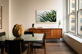 Paul Sinus Wandbild 120x80cm Aloe Pflanze Makrofotografie grüne botanische Naturkunst modernes Pflanzenposter für Wohnzimmer Schlafzimmer Büro Flur