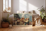 Paul Sinus Wandbild 120x80cm Alpen Fest Bier Szene LeinWandbild 120x80cm Traditionelle Berg Kultur Wanddekoration