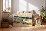 Paul Sinus Wandbild 120x80cm Alpen Landschaft Aquarell Kunst mit Bergen und weiter Natur fuer Wohnzimmer Büro und moderne Wohnräume