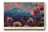 Paul Sinus Wandbild 120x80cm Alpen Landschaft Blumen Berg Natur Kunst Wanddekoration Wohnzimmer Schlafzimmer