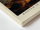 Paul Sinus Wandbild 120x80cm alter Baum von unten Naturfotografie modern mystische Waldszene grosses Natur Kunstbild stilvolle Wanddekoration fuer Wohnzimmer Büro Flur