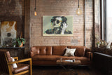 Paul Sinus Wandbild Analog Girl in a Digital World Retro Modern Portrait with Glitch Aesthetic