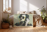 Paul Sinus Wandbild Analog Girl in a Digital World Retro Modern Portrait with Glitch Aesthetic