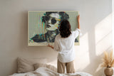 Paul Sinus Wandbild Analog Girl in a Digital World Retro Modern Portrait with Glitch Aesthetic