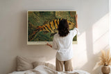 Paul Sinus Wandbild 120x80cm Antikes Fisch Mosaik – Klassische Meereskunst im mediterranen Mosaik Stil
