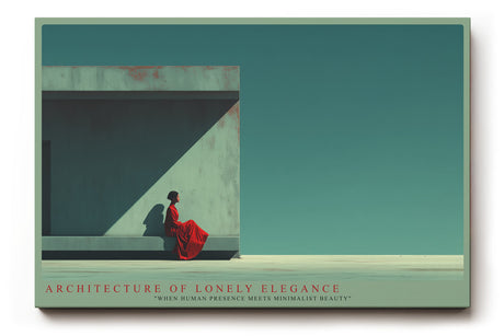Paul Sinus Wandbild Architecture of Lonely Elegance – Minimalismus zwischen Mensch und Raum