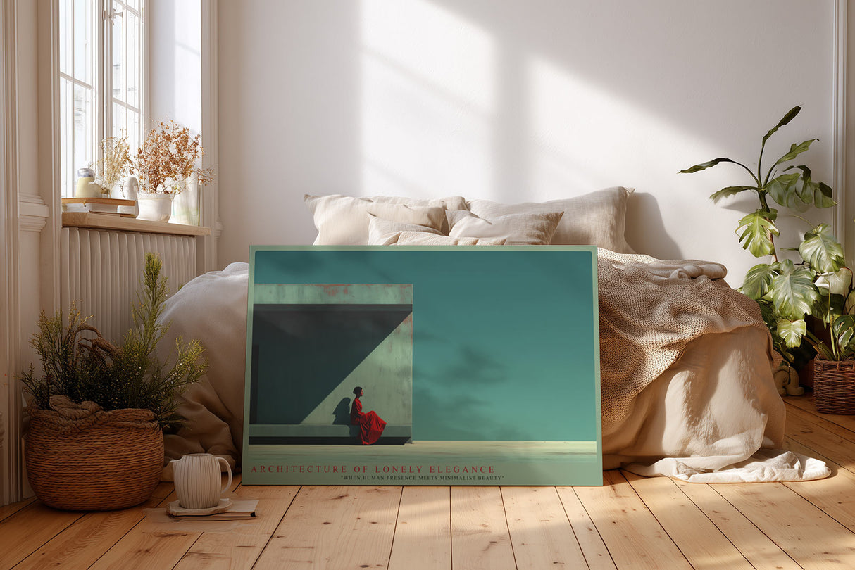 Paul Sinus Wandbild Architecture of Lonely Elegance – Minimalismus zwischen Mensch und Raum