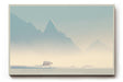 Paul Sinus Wandbild Arctic Silence minimalistisches Naturmotiv mit Eisbär und Berglandschaft in kühlen Farbtönen für moderne Räume voller Ruhe und Tiefe