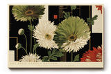 Paul Sinus Wandbild 120x80cm Art Deco Blumen Komposition moderne florale Kunst mit geometrischem Design Wanddekoration