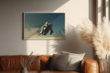 Paul Sinus Wandbild 120x80cm Astronaut im freien Flug moderne Space Fotokunst futuristische Wanddekoration
