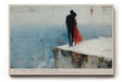 Paul Sinus Wandbild 120x80cm At the Edge Together Romantisches Paar am Abgrund Moderne Liebes Kunst fuer Wohnzimmer Schlafzimmer und Büro