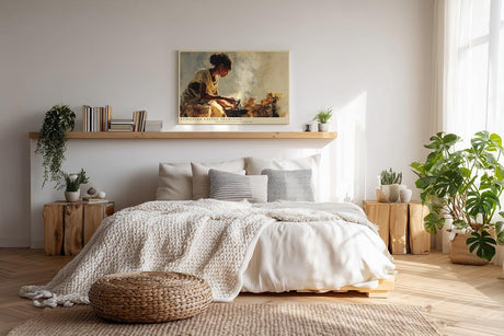 Paul Sinus Wandbild 120x80cm Äthiopische Kaffeezeremonie – Traditionelle Szene mit Rösten von Kaffeebohnen