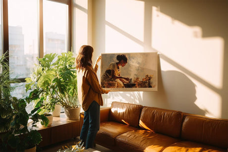 Paul Sinus Wandbild 120x80cm Äthiopische Kaffeezeremonie – Traditionelle Szene mit Rösten von Kaffeebohnen
