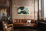 Paul Sinus Wandbild 120x80cm Athlet in Konzentration moderne Fitness Kunst mit kraftvoller Muskelstruktur