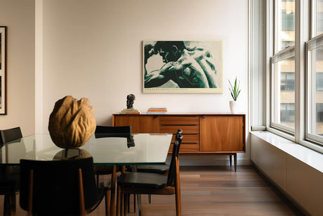 Paul Sinus Wandbild 120x80cm Athlet in Konzentration moderne Fitness Kunst mit kraftvoller Muskelstruktur