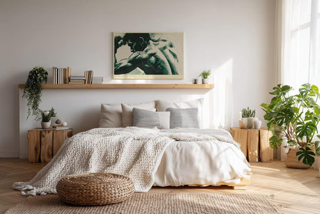 Paul Sinus Wandbild 120x80cm Athlet in Konzentration moderne Fitness Kunst mit kraftvoller Muskelstruktur
