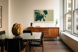 Paul Sinus Wandbild 120x80cm Athletischer Ruecken moderne Fitness Kunst mit kraftvoller Muskelstruktur