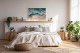 Paul Sinus Wandbild 120x80cm Atlantik Wellen Strand Luftaufnahme Natur Landschaft Kunstmotiv mit Meeresbewegung