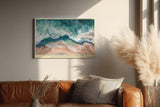 Paul Sinus Wandbild 120x80cm Atlantik Wellen Strand Luftaufnahme Natur Landschaft Kunstmotiv mit Meeresbewegung