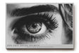 Paul Sinus Wandbild 120x80cm Auge Schwarz Weiss Fotokunst Makro Portrait Kunstmotiv Detailreiche Augenaufnahme mit starker Ausdruckskraft