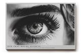 Paul Sinus Wandbild 120x80cm Auge Schwarz Weiss Fotokunst Makro Portrait Kunstmotiv Detailreiche Augenaufnahme mit starker Ausdruckskraft