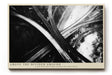 Paul Sinus Wandbild 120x80cm Autobahn Luftaufnahme Abstrakte Linien Schwarz Weiss Fotokunst fuer Wohnzimmer Büro und moderne Lofts