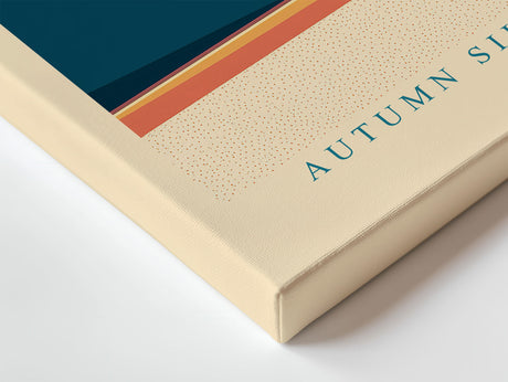 Paul Sinus Wandbild Autumn Silhouette minimalistisches Landschaftsmotiv mit Baum im Herbstlicht für moderne Räume voller Farbe und Ruhe