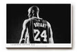Paul Sinus Wandbild 120x80cm Basketball Legende Nummer 24 Sportkunst schwarz weiß modernes Athleten Motiv dynamische Sport Wanddekoration für Wohnzimmer Fitnessraum Büro