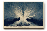 Paul Sinus Wandbild 120x80cm Baum Des Inneren Lichts Abstrakte Naturkunst LeinWandbild 120x80cm Mystische Baumkunst Wanddekoration