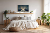 Paul Sinus Wandbild 120x80cm Baum Des Inneren Lichts Abstrakte Naturkunst LeinWandbild 120x80cm Mystische Baumkunst Wanddekoration
