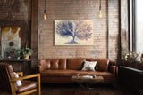 Paul Sinus Wandbild 120x80cm Baum Des Lebens Balance Kunst LeinWandbild 120x80cm Symbolische Natur Wanddekoration