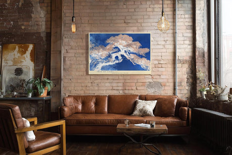 Paul Sinus Wandbild 120x80cm Baum Des Lichts Abstrakte Naturkunst LeinWandbild 120x80cm Mystische Landschaft Wanddekoration