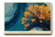 Paul Sinus Wandbild 120x80cm Baum Landschaft moderne Naturkunst goldene Blaetter ruhige Wasserlandschaft stilvolle Wanddekoration fuer Wohnzimmer Büro