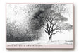 Paul Sinus Wandbild 120x80cm Baum zwischen Licht und Schatten Abstrakte Schwarz Weiss Naturkunst Modernes Motiv für Wohnzimmer Büro Flur