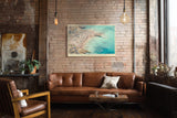 Paul Sinus Wandbild Beach of Sunlight and Motion Coastal Life in Warm Tones