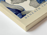 Paul Sinus Wandbild Beneath the Blooming Blue Abstract Floral Harmony in Shades of Serenity and Depth