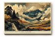 Paul Sinus Wandbild 120x80cm Berg Über Wolken Klassische Landschaft Kunst LeinWandbild 120x80cm Natur Szene Wanddekoration