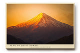 Paul Sinus Wandbild 120x80cm Berggipfel bei Sonnenaufgang majestatische Landschaft Naturfotografie warmes Licht stilvolle Wanddekoration fuer Wohnzimmer Büro