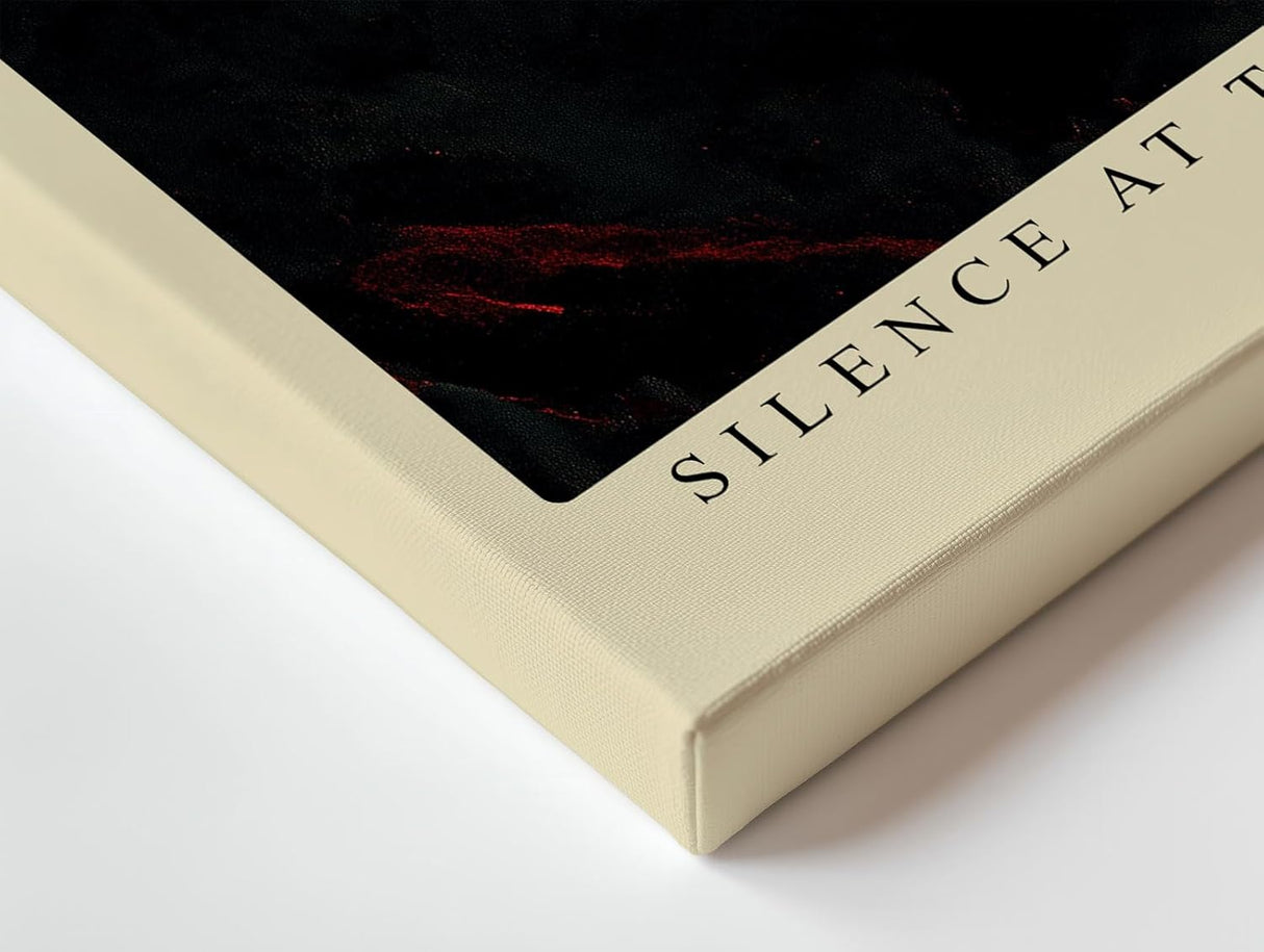 Paul Sinus Wandbild 120x80cm Berggipfel dramatische Landschaft rot schwarz moderne Naturkunst Kunstdruck grosses Wandbild 120x80cm kraftvolle Wanddekoration fuer Wohnzimmer Büro