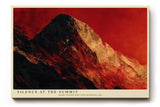 Paul Sinus Wandbild 120x80cm Berggipfel dramatische Landschaft rot schwarz moderne Naturkunst Kunstdruck grosses Wandbild 120x80cm kraftvolle Wanddekoration fuer Wohnzimmer Büro