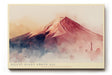 Paul Sinus Wandbild 120x80cm Berglandschaft Aquarell modern rot blau japanische Naturkunst grosses Landschaftsbild stilvolle Wanddekoration fuer Wohnzimmer Büro