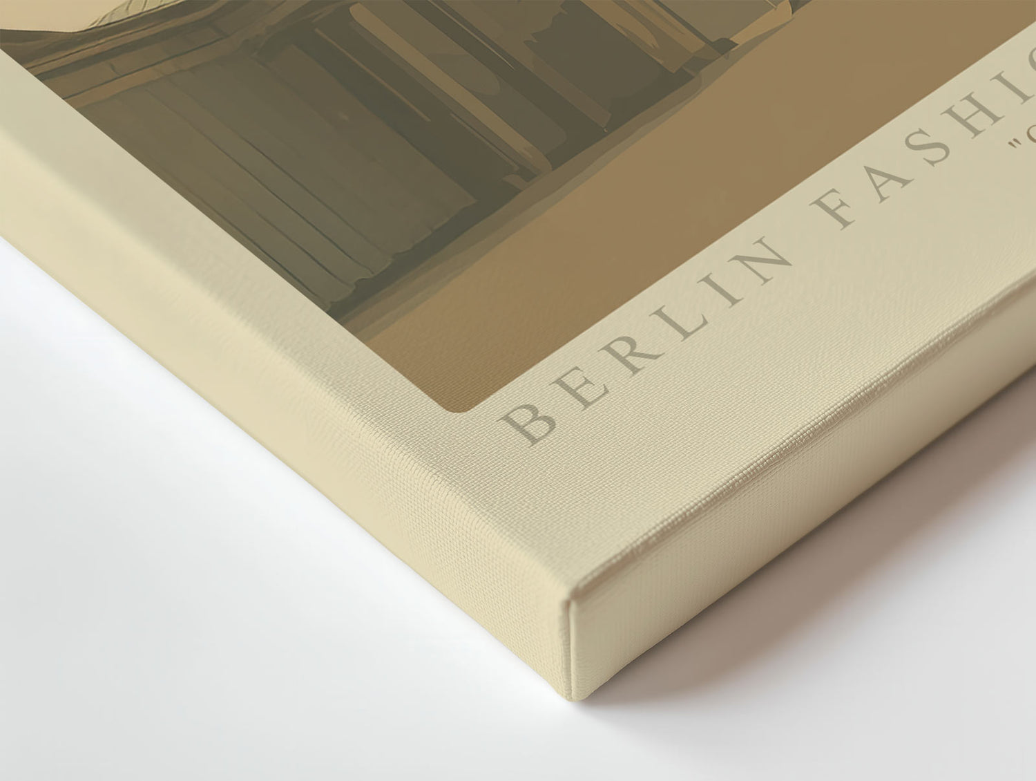 Paul Sinus Wandbild Berlin Fashion and Heritage – Elegante Frau in weißer Spitze vor dem Brandenburger Tor, Symbol für Stil, Geschichte und moderne Ästhetik